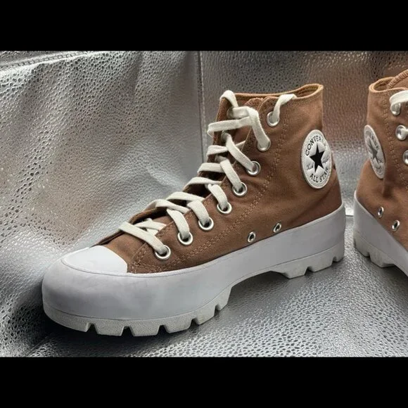 Size 8.5 - Converse Chuck Taylor All Star Lugged Mineral Clay‎ A02565C Women's - Picture 5 of 12